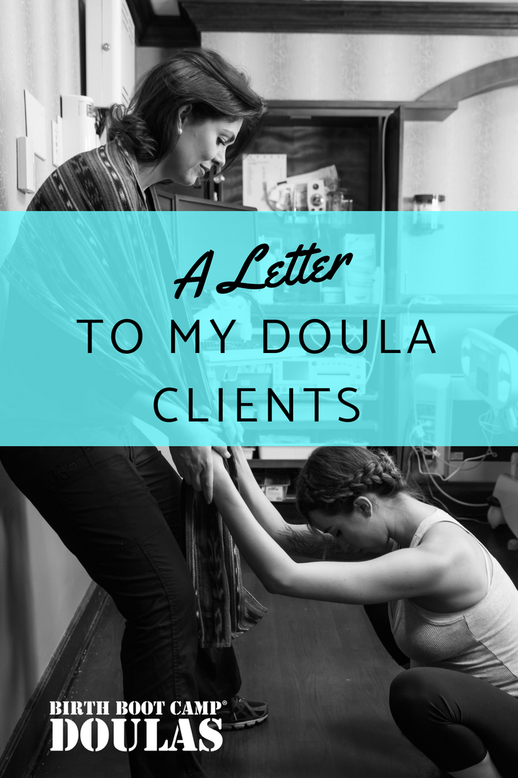 A Letter to my Doula Clients