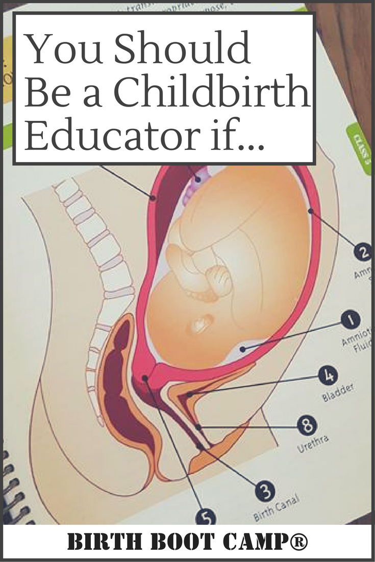You Should Be A Childbirth Educator If…