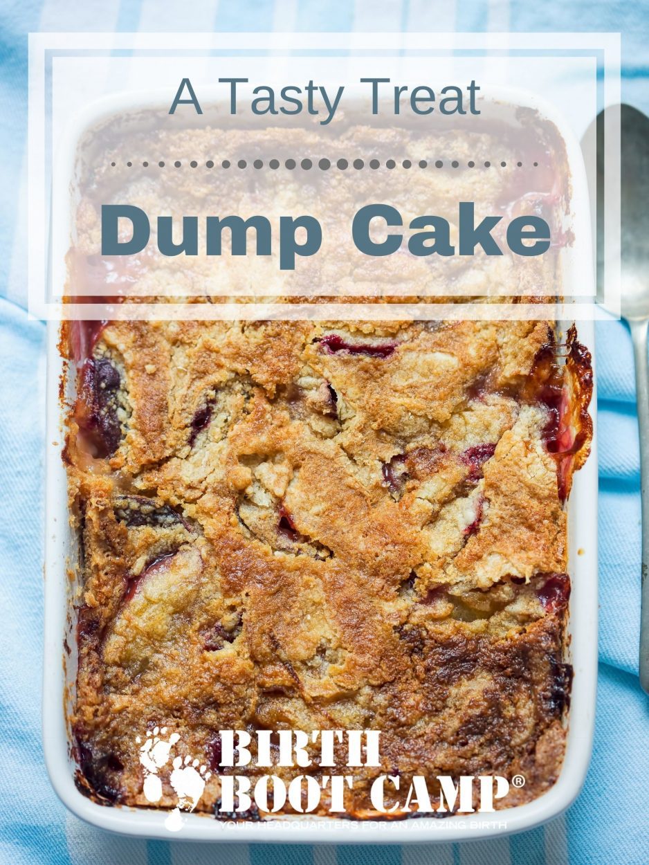 A dump cake with cherries and pineapple