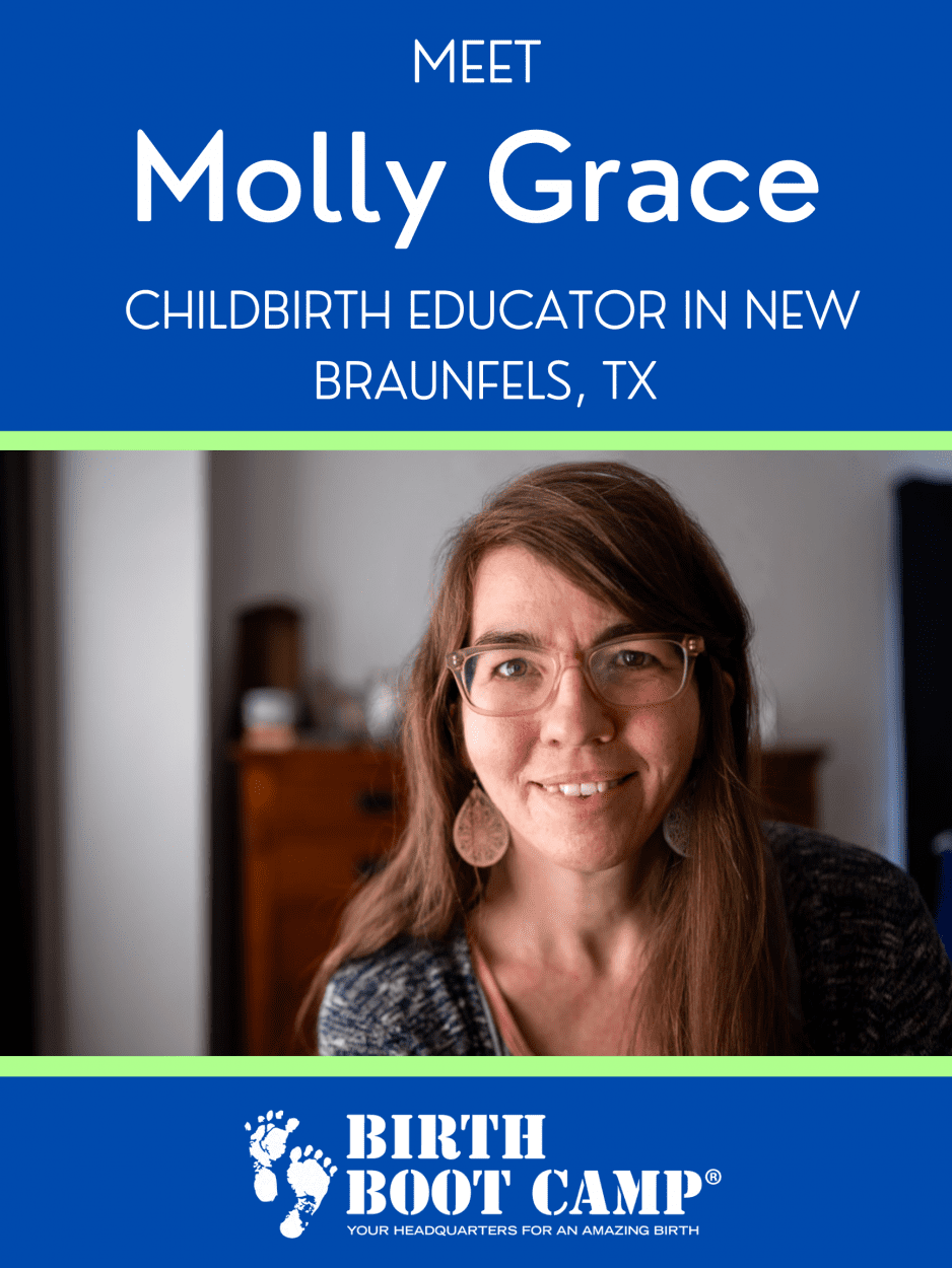 Molly Grace, childbirth educator in New Braunfels Texas
