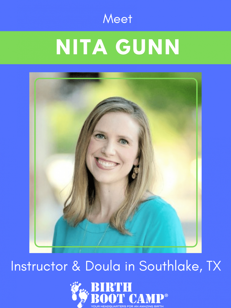 Nita Gunn, Birth Boot Camp Childbirth Educator and Doula in Southlake Texas