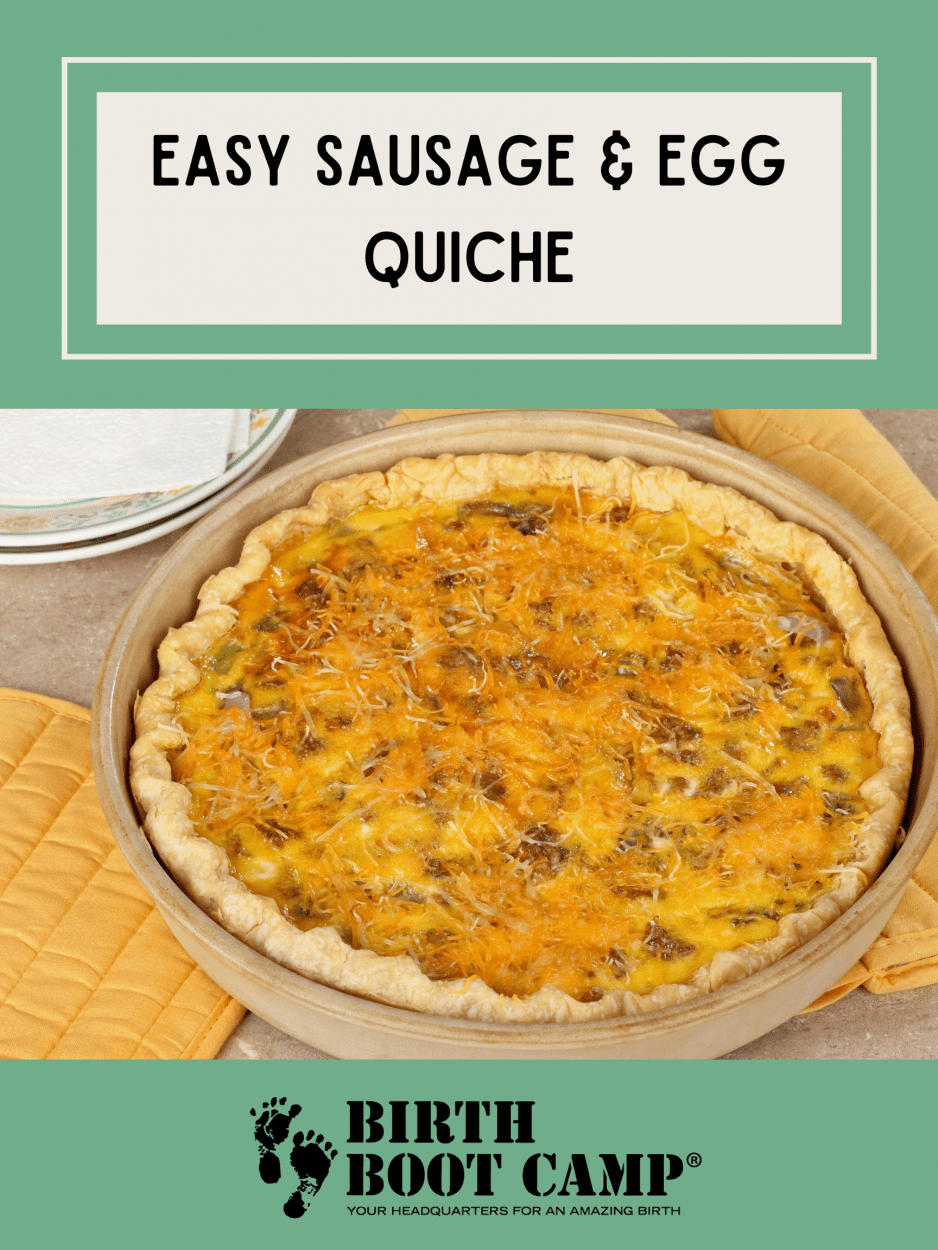 Photo of an egg and sausage quiche