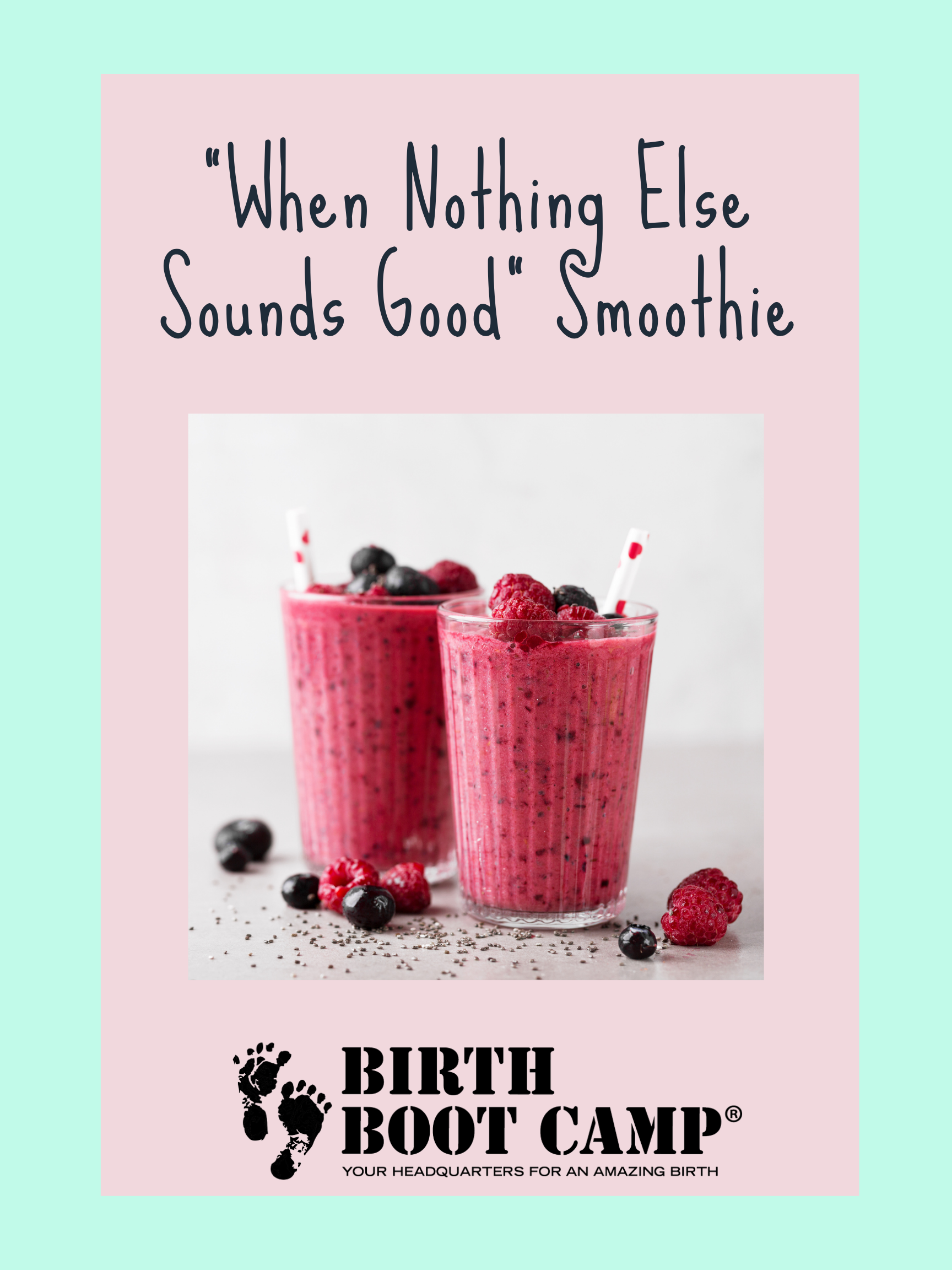 What to Eat Wednesday – “When Nothing Else Sounds Good” Smoothie