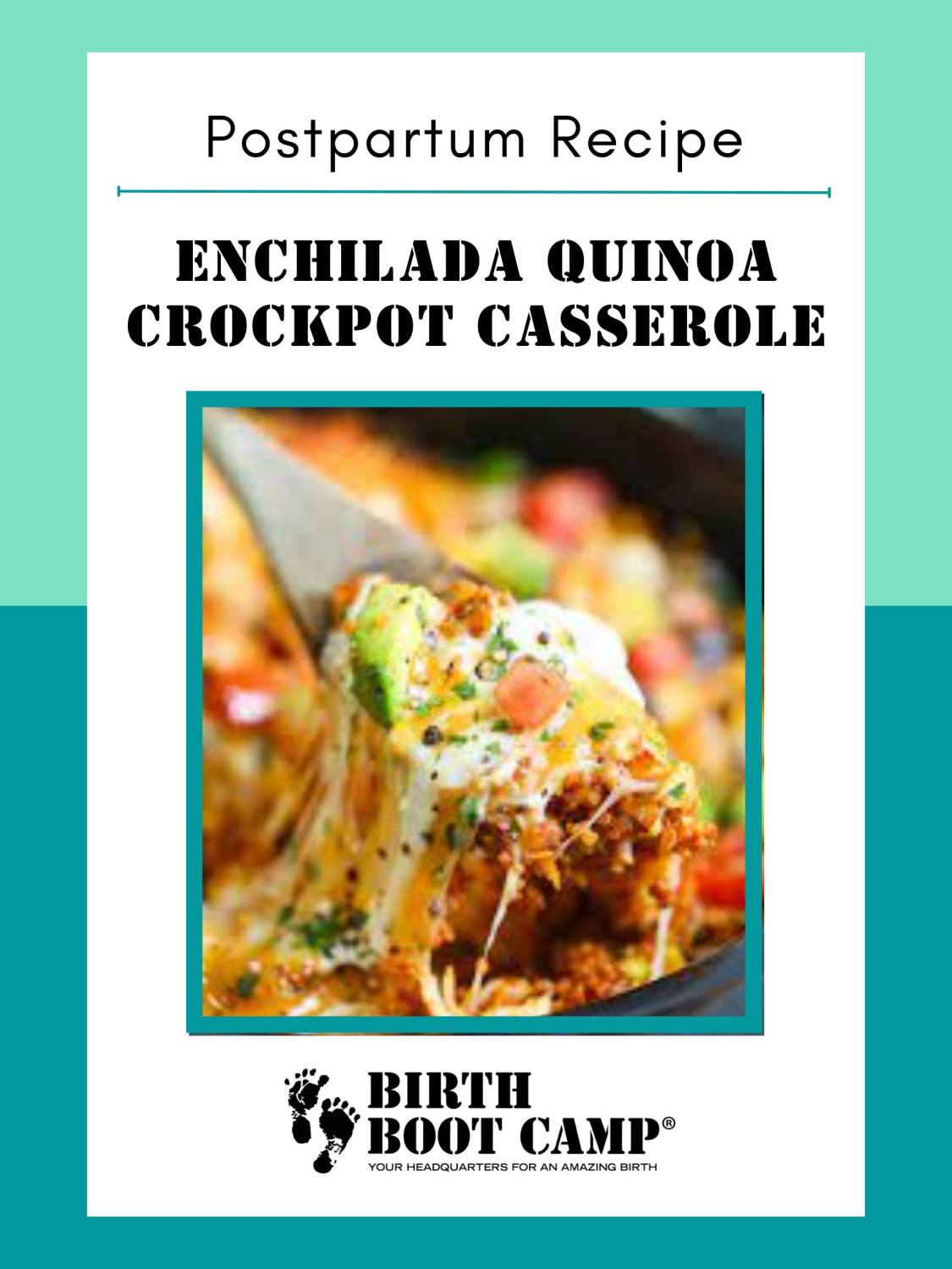 Postpartum Recipe: Enchilada Quinoa Crockpot Casserole